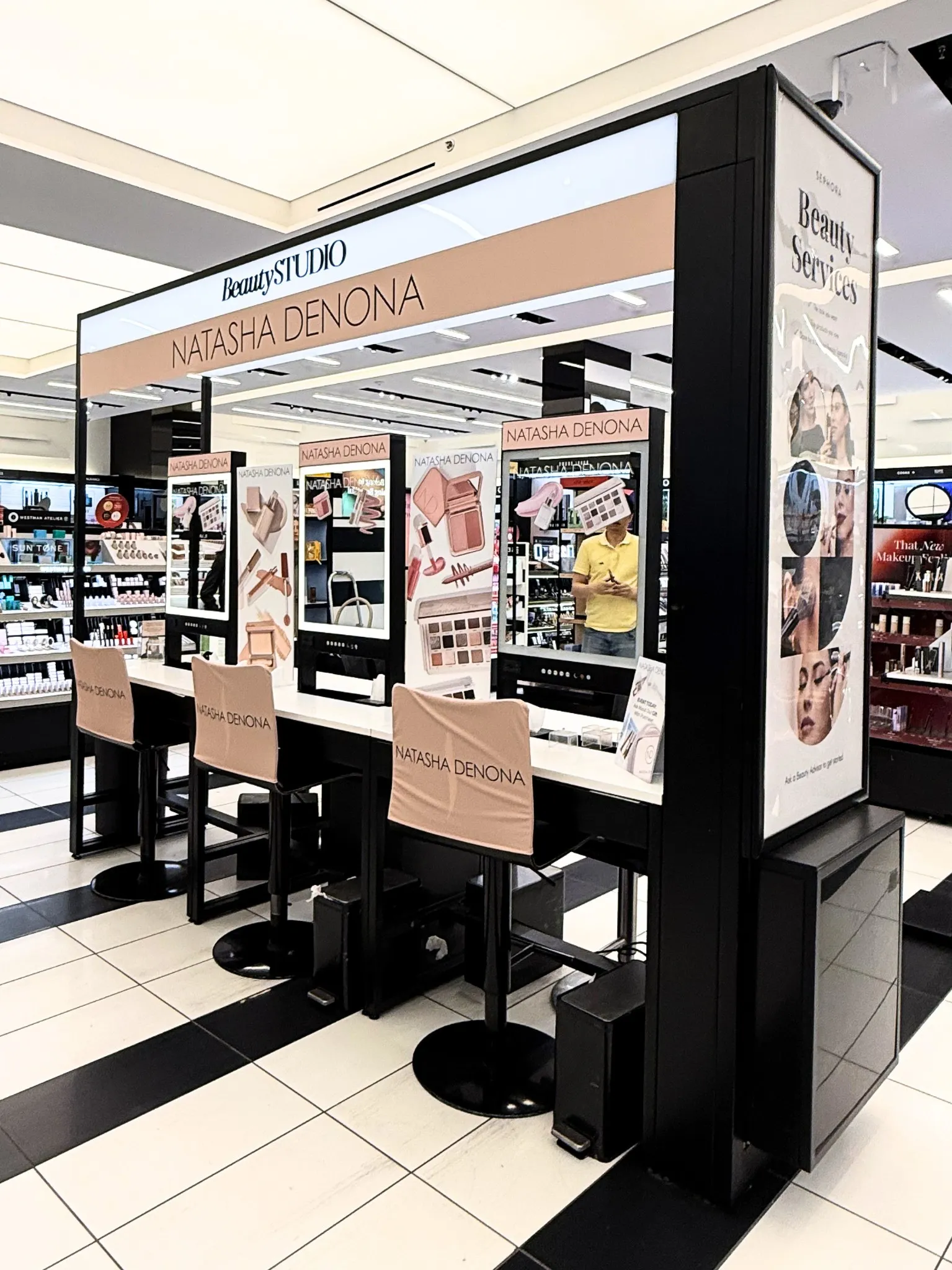 Retail activation for Natasha Denona at Sephora Yorkdale