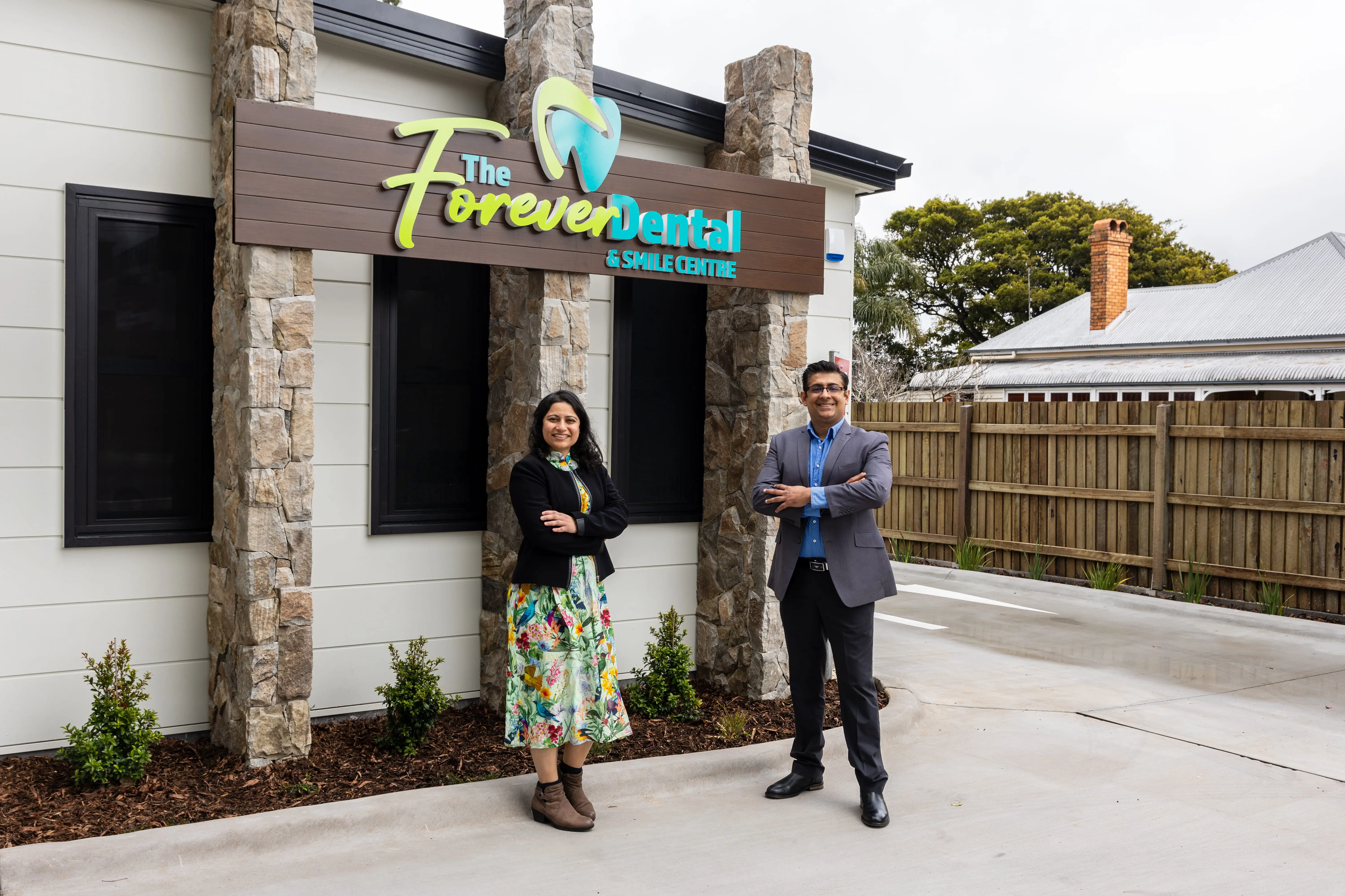 Dr. Nigam and Dr. Neha — the heart behind The Forever Dental & Smile Centre.