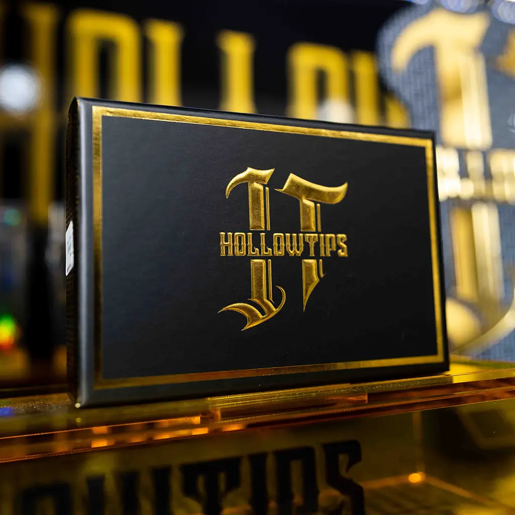 Hollow Tips branded 510 thread container for THC vapes.