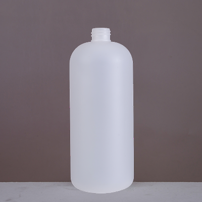 Boston round 1000mL PE plastic bottle with 28mm neck finish
