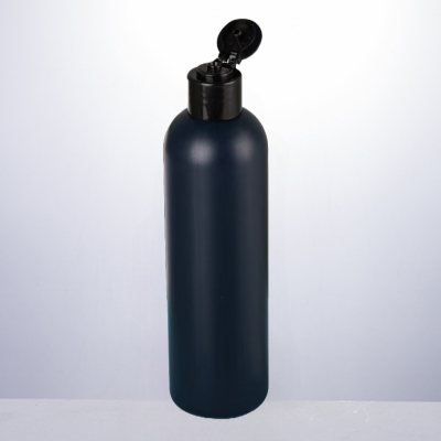 White HDPE bullet cosmo round 250mL plastic bottle with 24mm neck finish