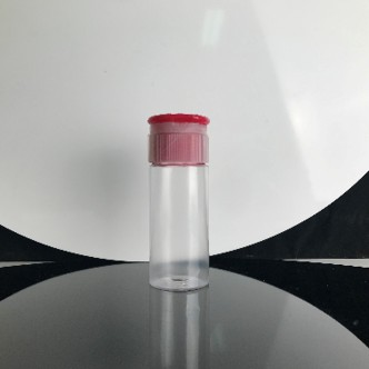 Clear PET cylindrical 88mL plastic bottle with 32mm neck finish