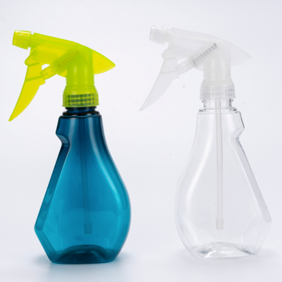Clear PET trigger spray bottle 300mL with 24mm neck finish