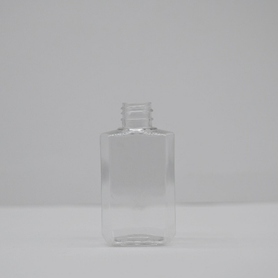 Clear PET oblong 30mL plastic bottle with 18mm neck finish