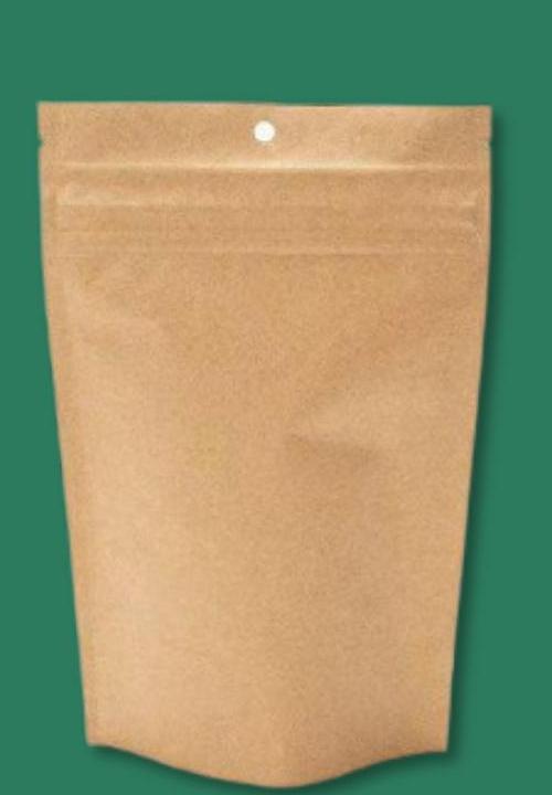 Stand-up kraft pouch used for flexible packaging