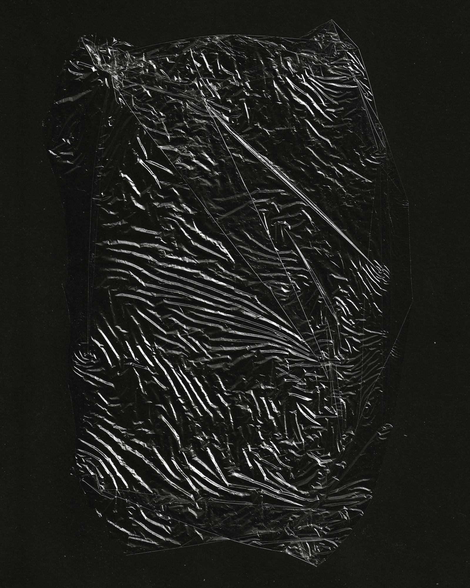 Crinkled plastic film texture