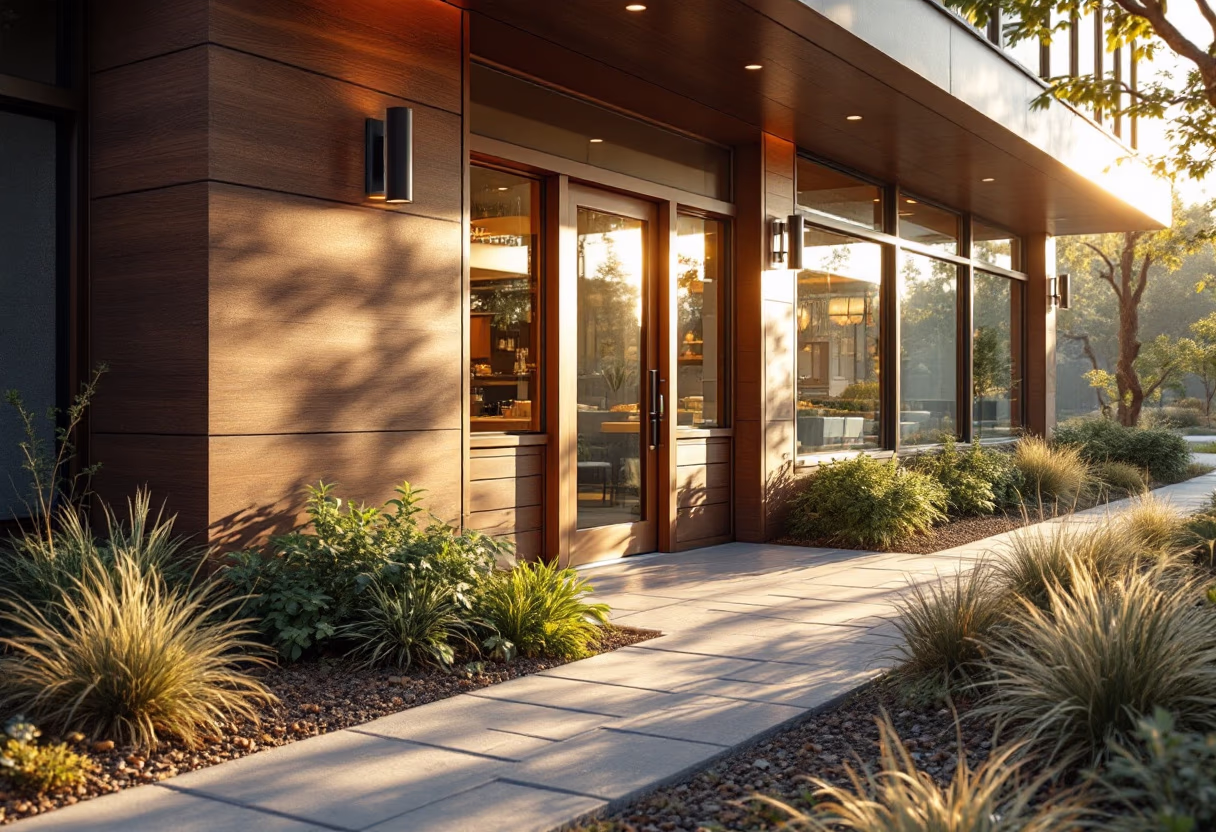 image of restaurant exterior (for a modern restaurant)