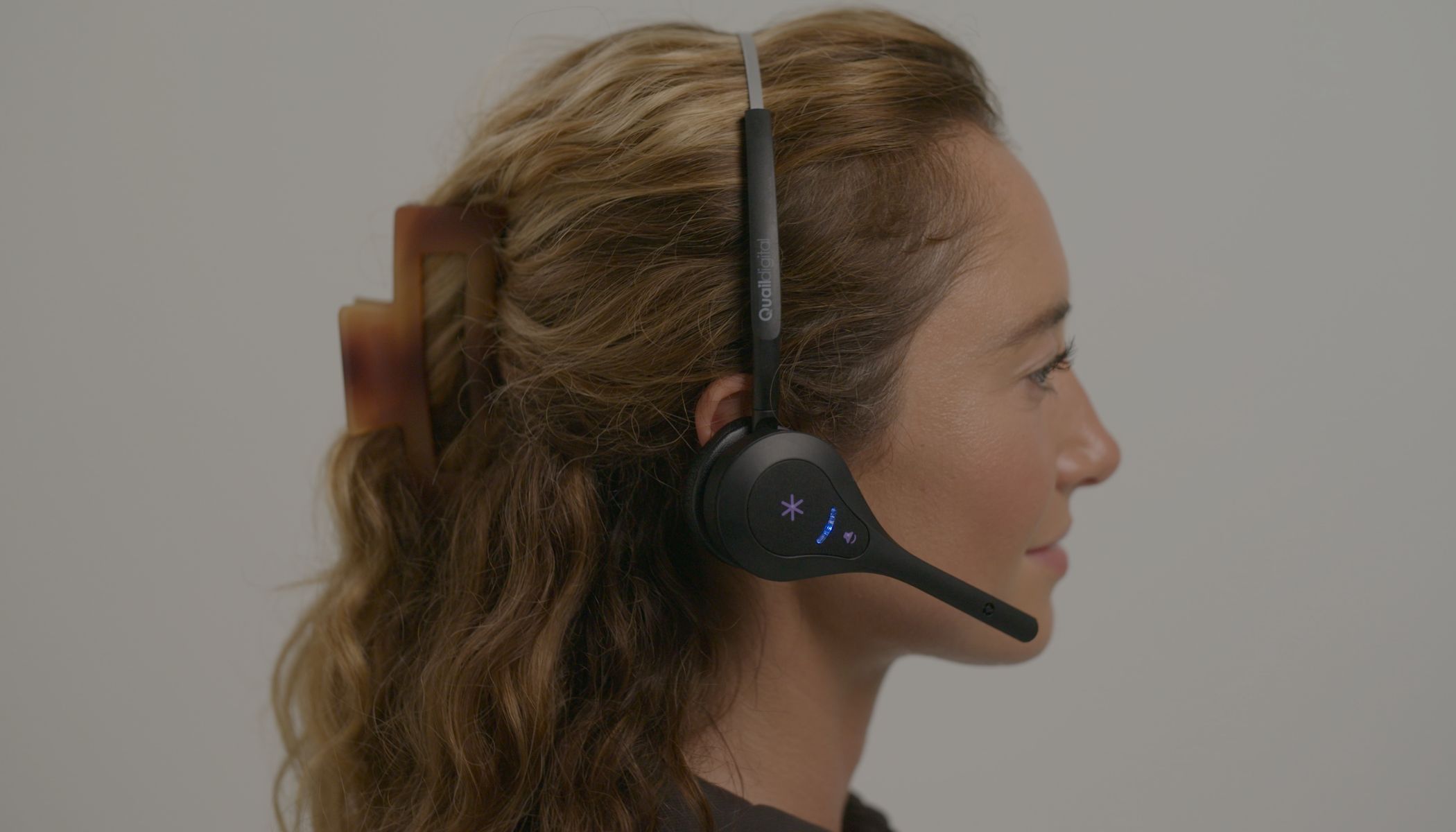 Staff member wearing Connect Retail Headset