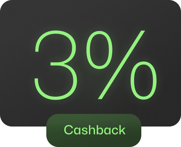 3% cashback