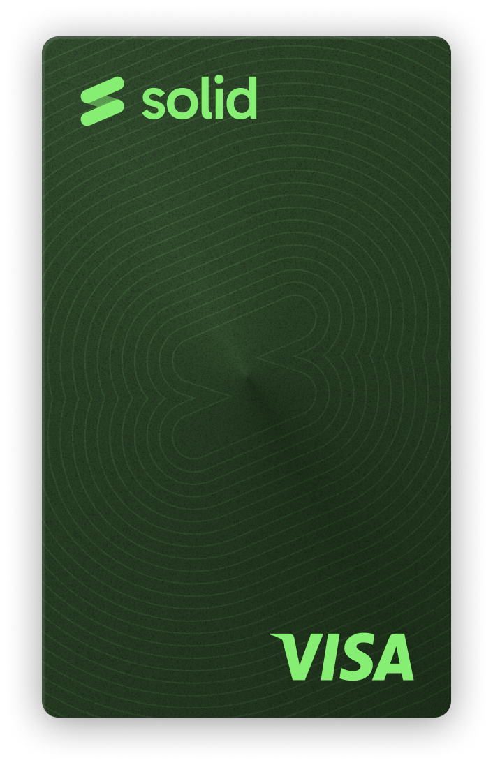 Solid Visa card