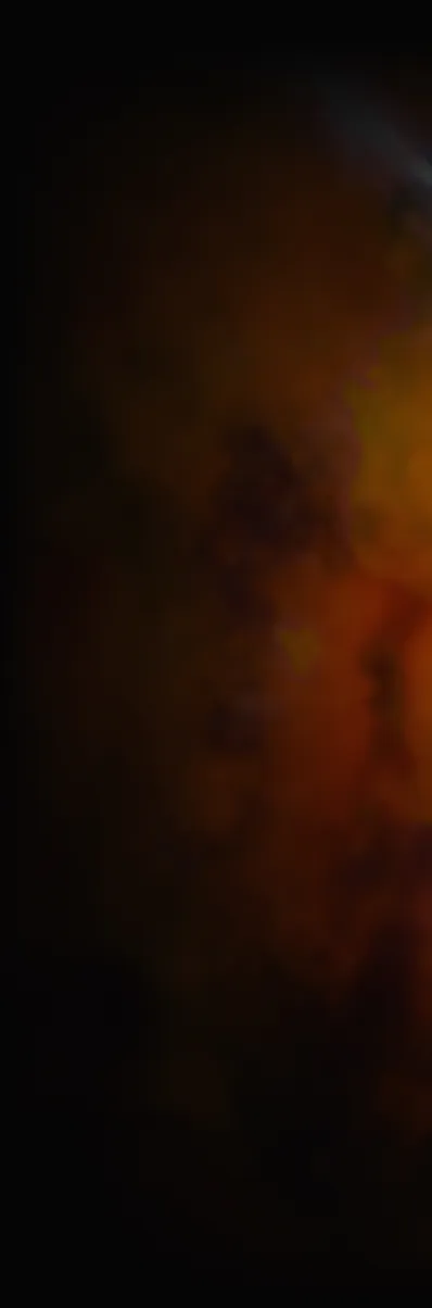 Zoomed-in view of a colorful nebula

