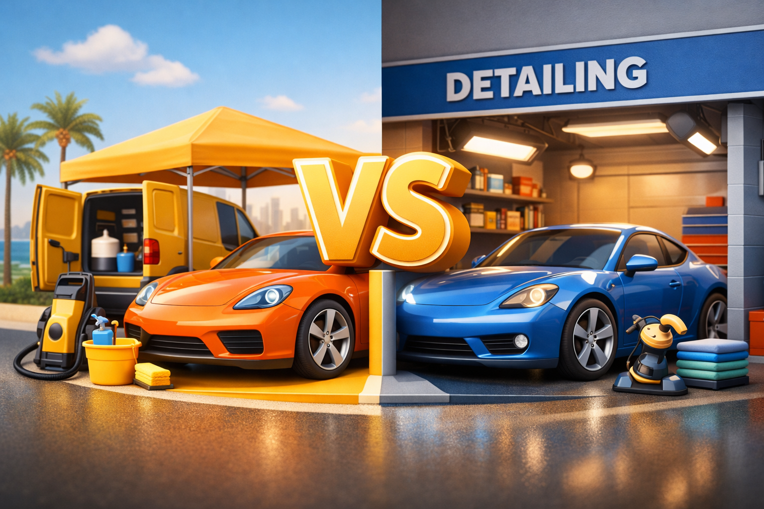 Mobile Car Detailing vs Shop Detailing in San Diego