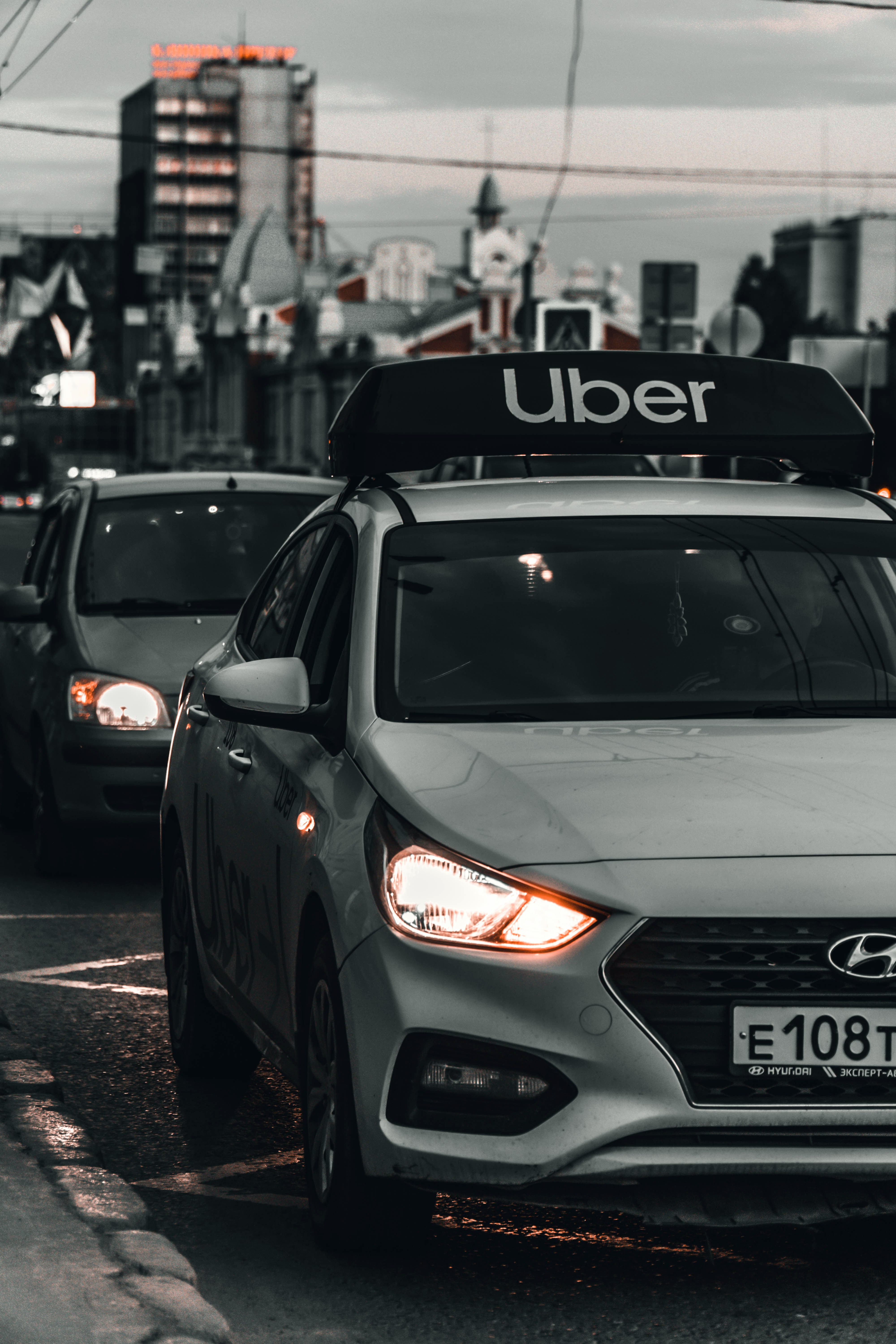 A taxi using Truepos card machine
