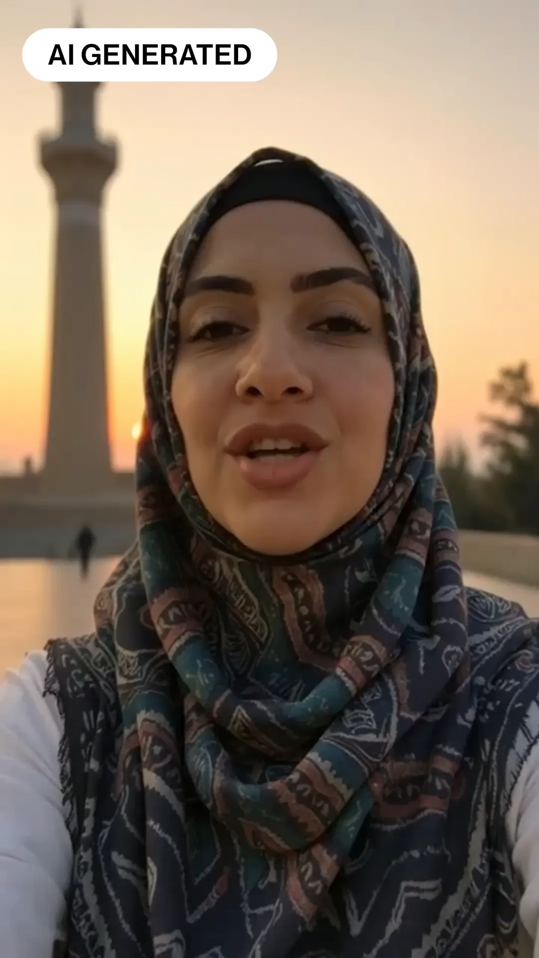 Video thumbnail of Ai generated iranian woman
