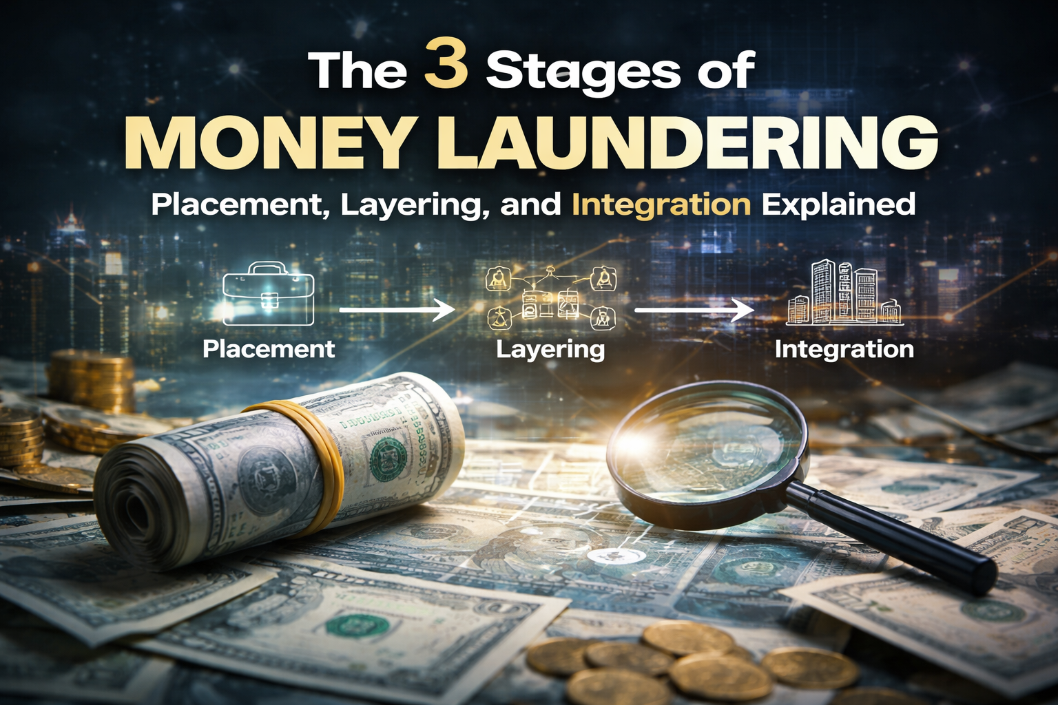 The 3 Stages of Money Laundering: Placement, Layering, and Integration Explained