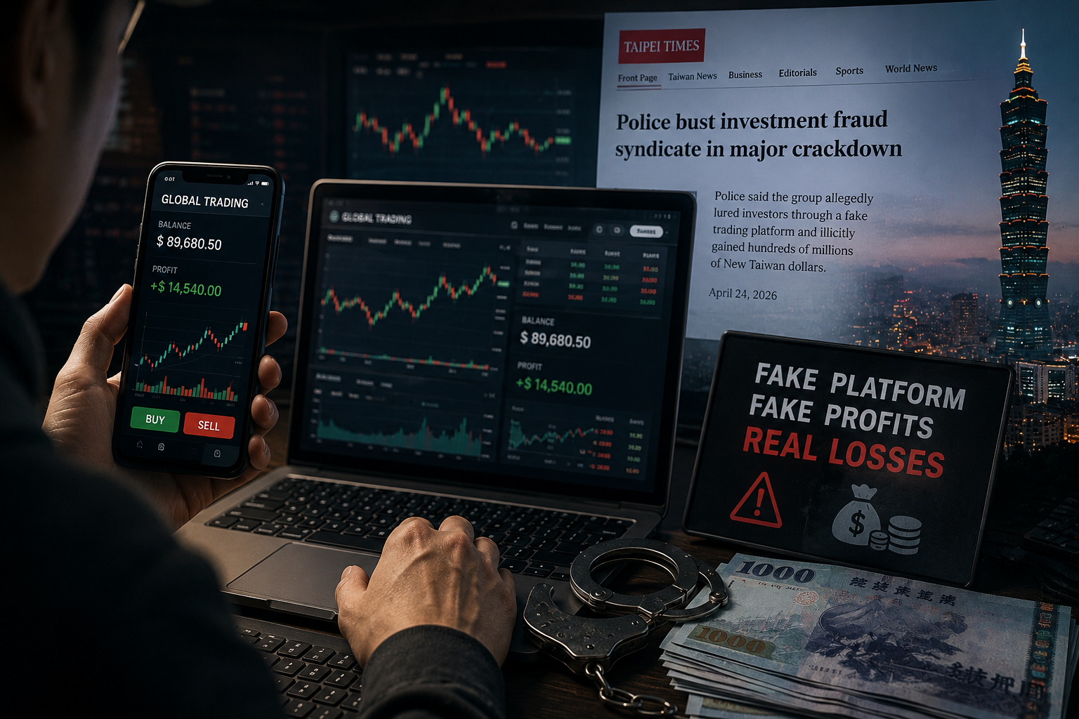 The Fake Trading Empire: Inside Taiwan’s Multi-Million Dollar Investment Scam Machine
