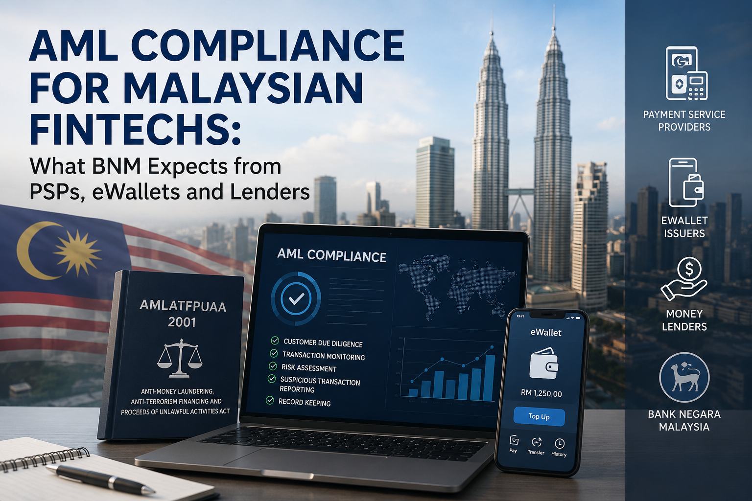 AML Compliance for Malaysian Fintechs: What BNM Expects from PSPs, eWallets and Lenders