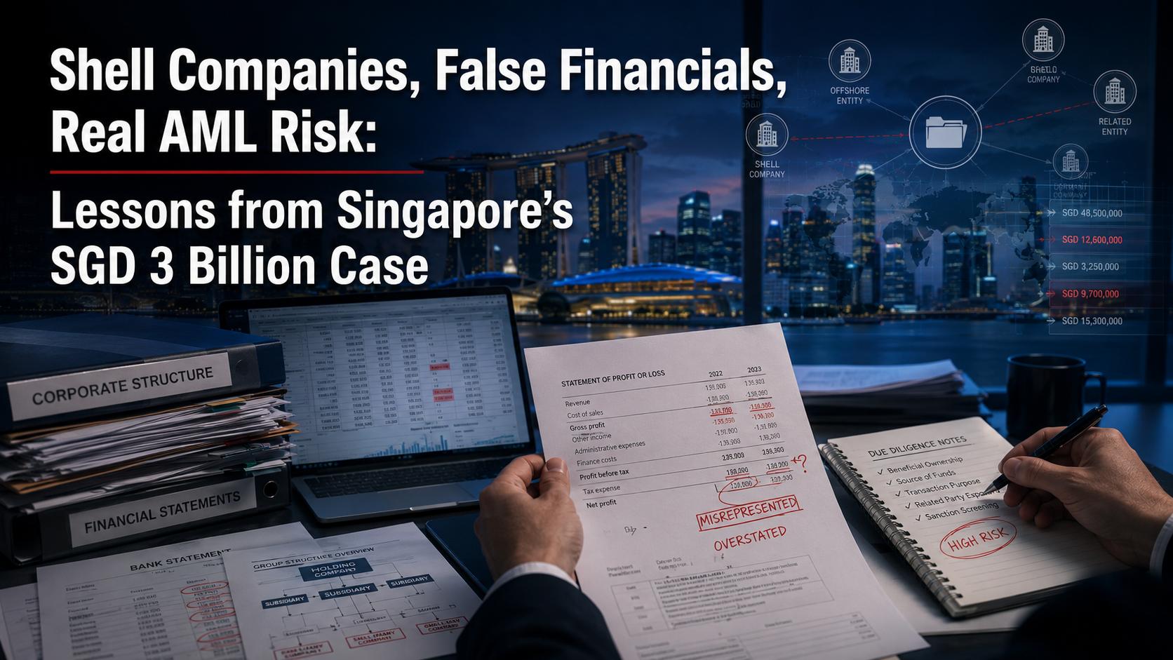 Shell Companies, False Financials, Real AML Risk: Lessons from Singapore’s SGD 3 Billion Case