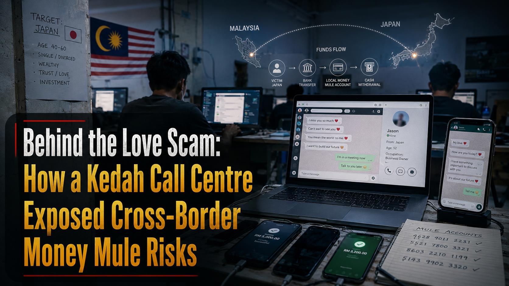 Behind the Love Scam: How a Kedah Call Centre Exposed Cross-Border Money Mule Risks