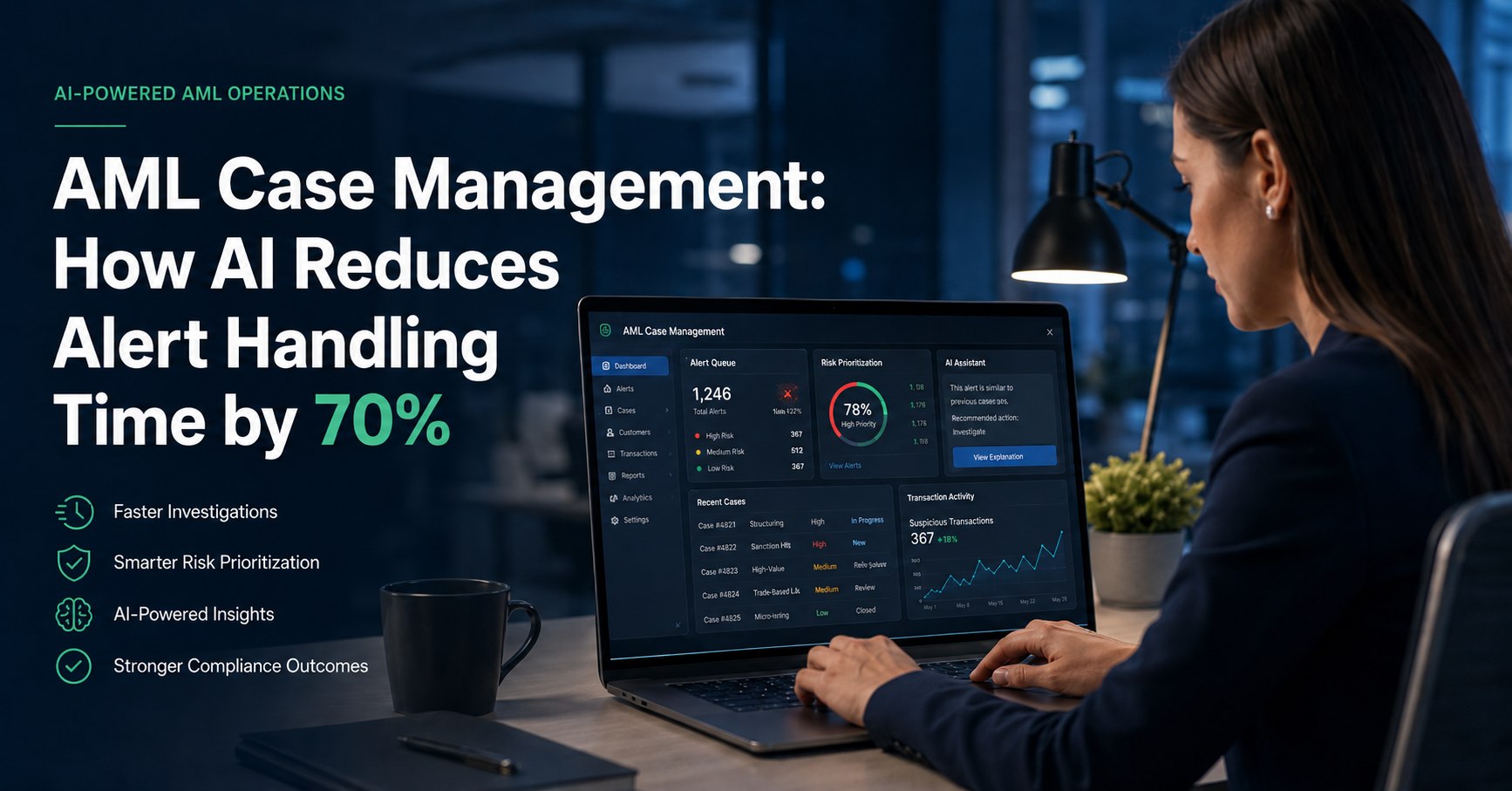 AML Case Management: How AI Reduces Alert Handling Time by 70%