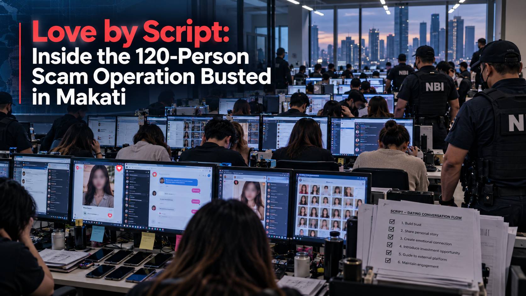 Love by Script: Inside the 120-Person Scam Operation Busted in Makati