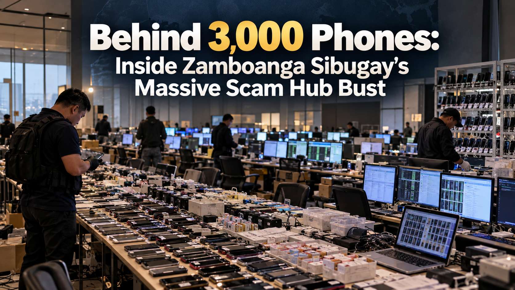 Behind 3,000 Phones: Inside Zamboanga Sibugay’s Massive Scam Hub Bust