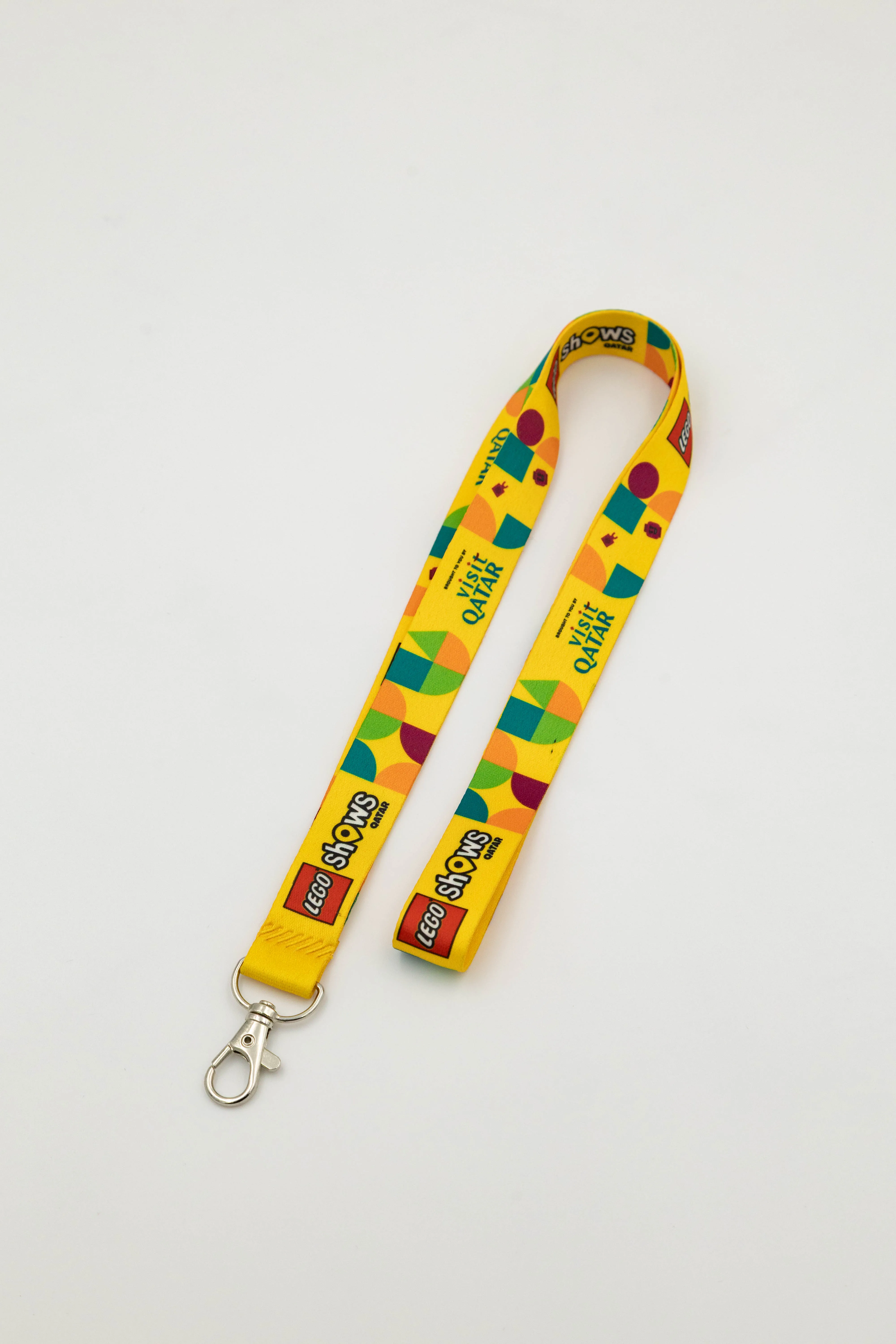 Personalized lanyard with name badge and metal hook
