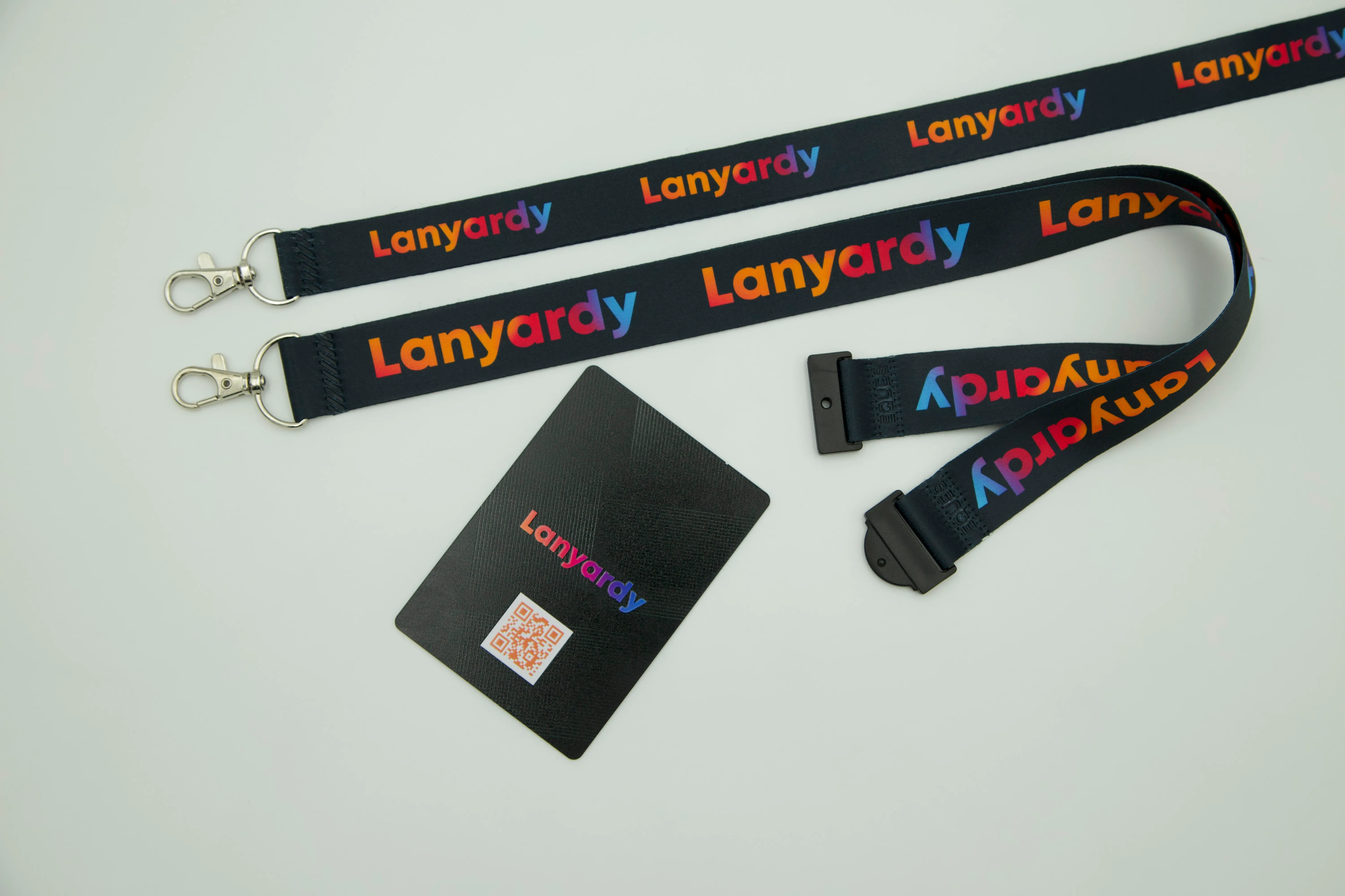 Personalized name badge with company branding