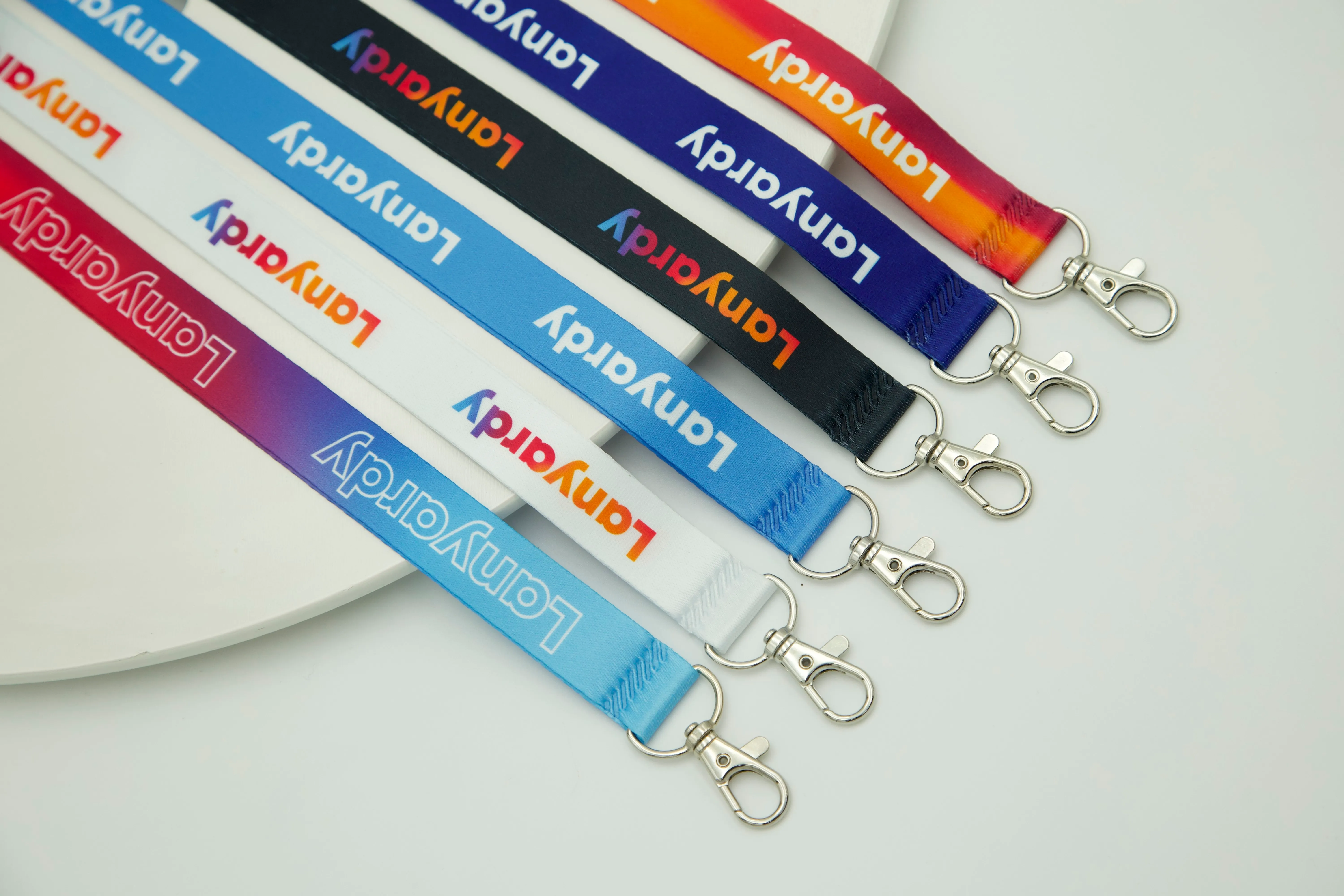 High-resolution custom lanyards used in corporate conferences