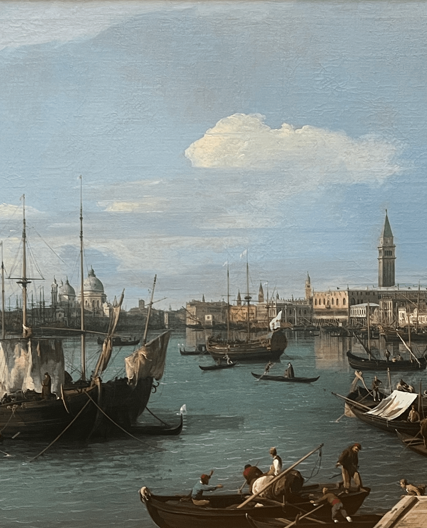 "Riva degli schiavoni, Venice" (1734-35) by Canaletto