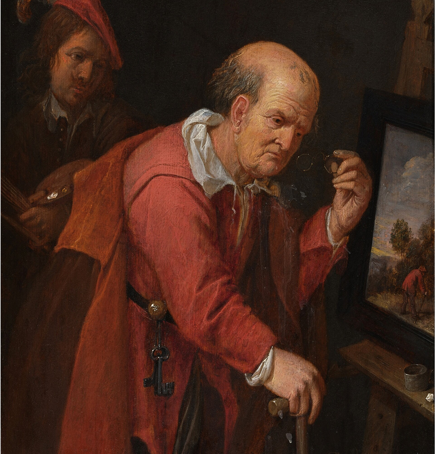 David Ryckaert III Connoisseur in an artist's studio