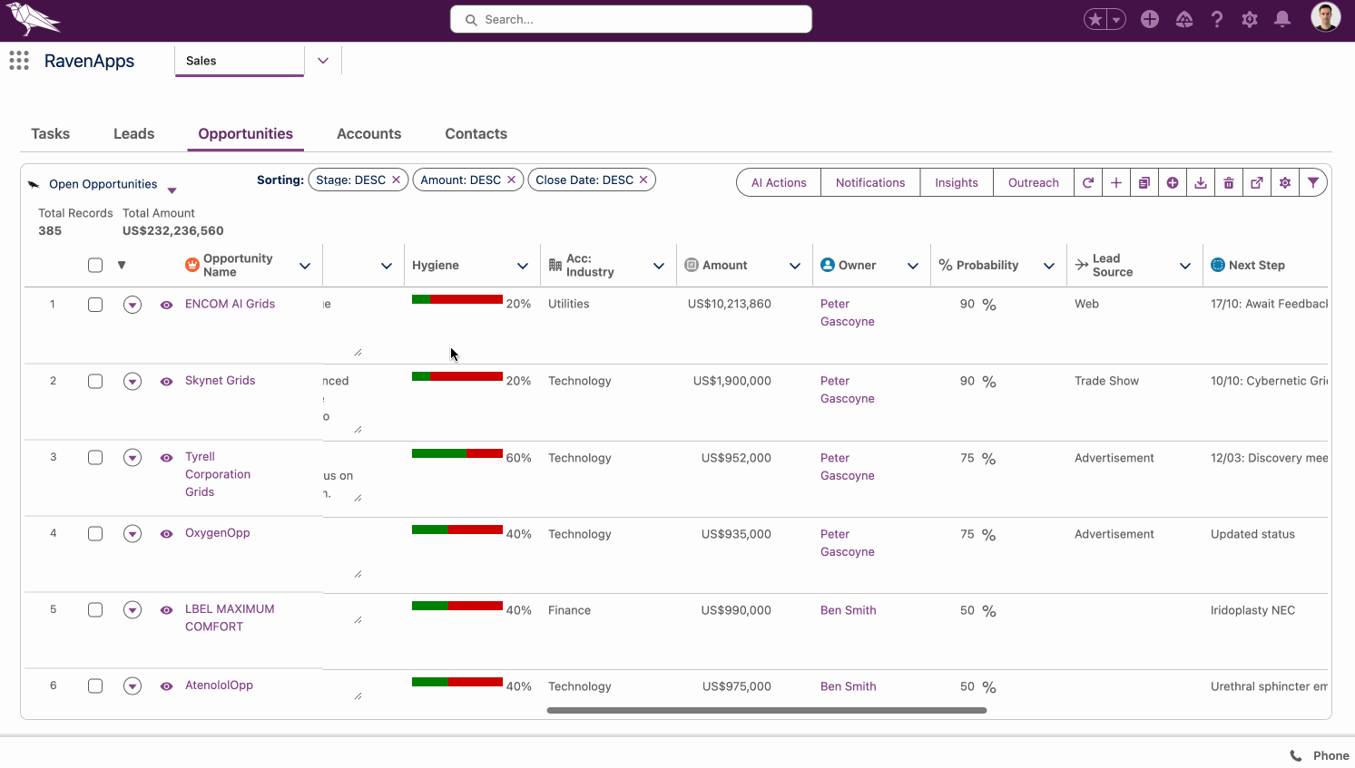 animated presentation of ravenapps grids