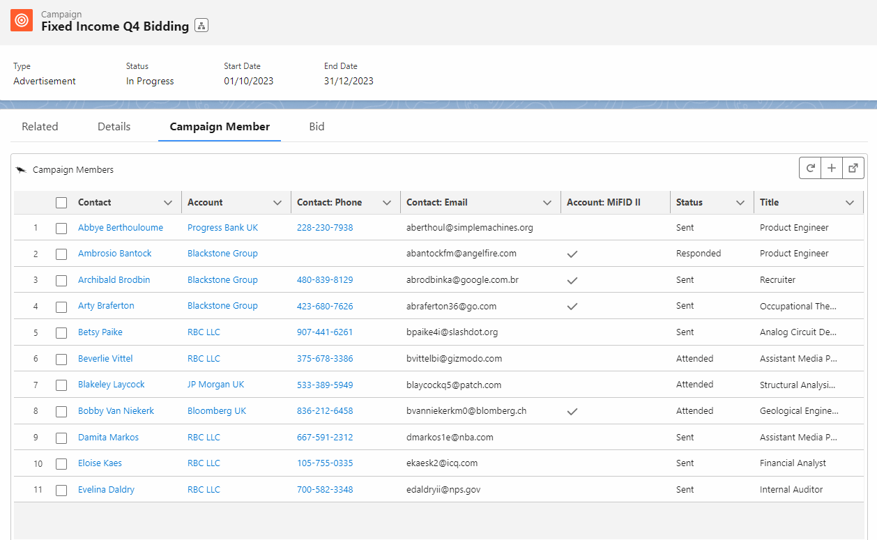 related data feature animation