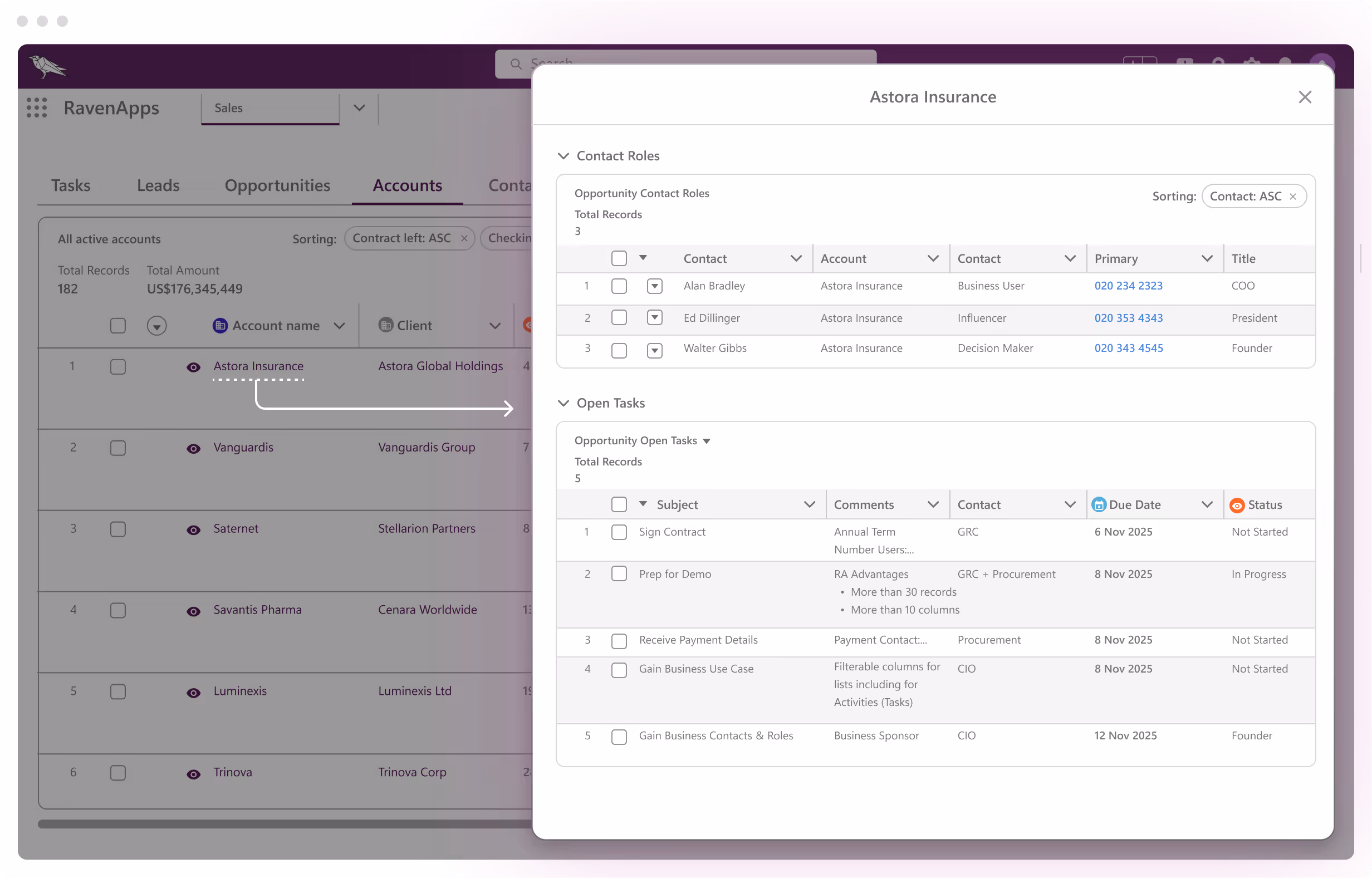 screenshot showing inline editing feature