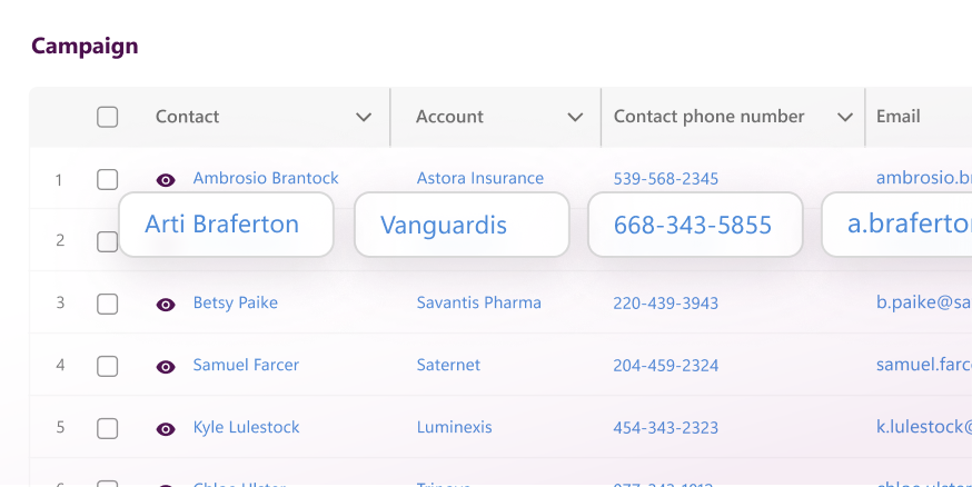 related data feature animation