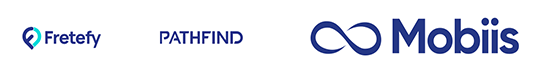 Logo Fusão Mobiis: Fretefy + Pathfind