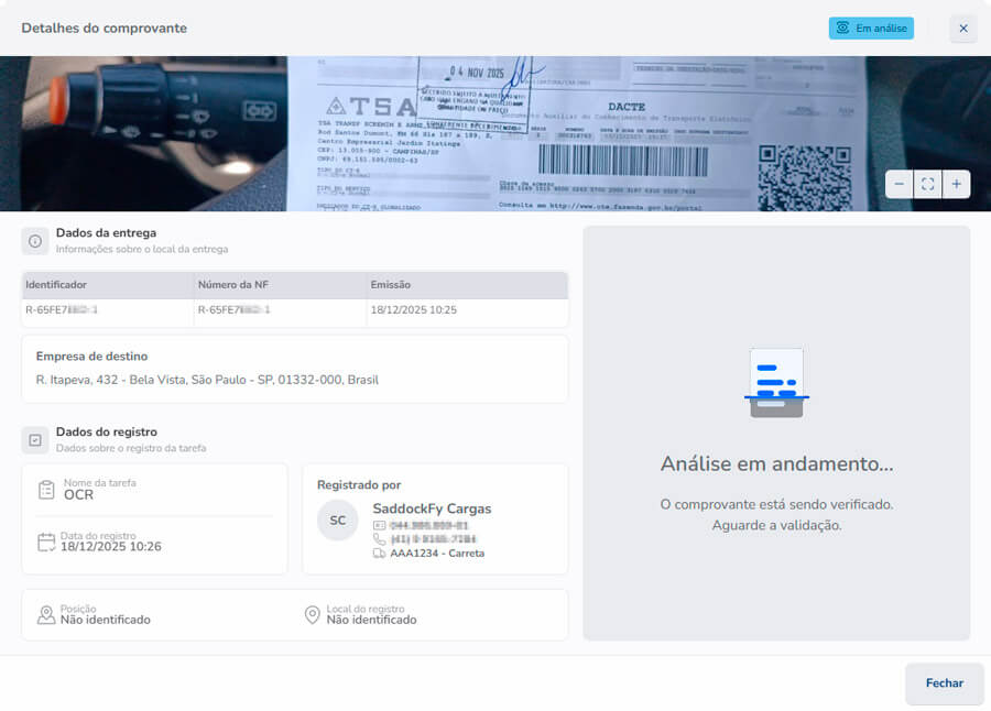 Portal do transportador