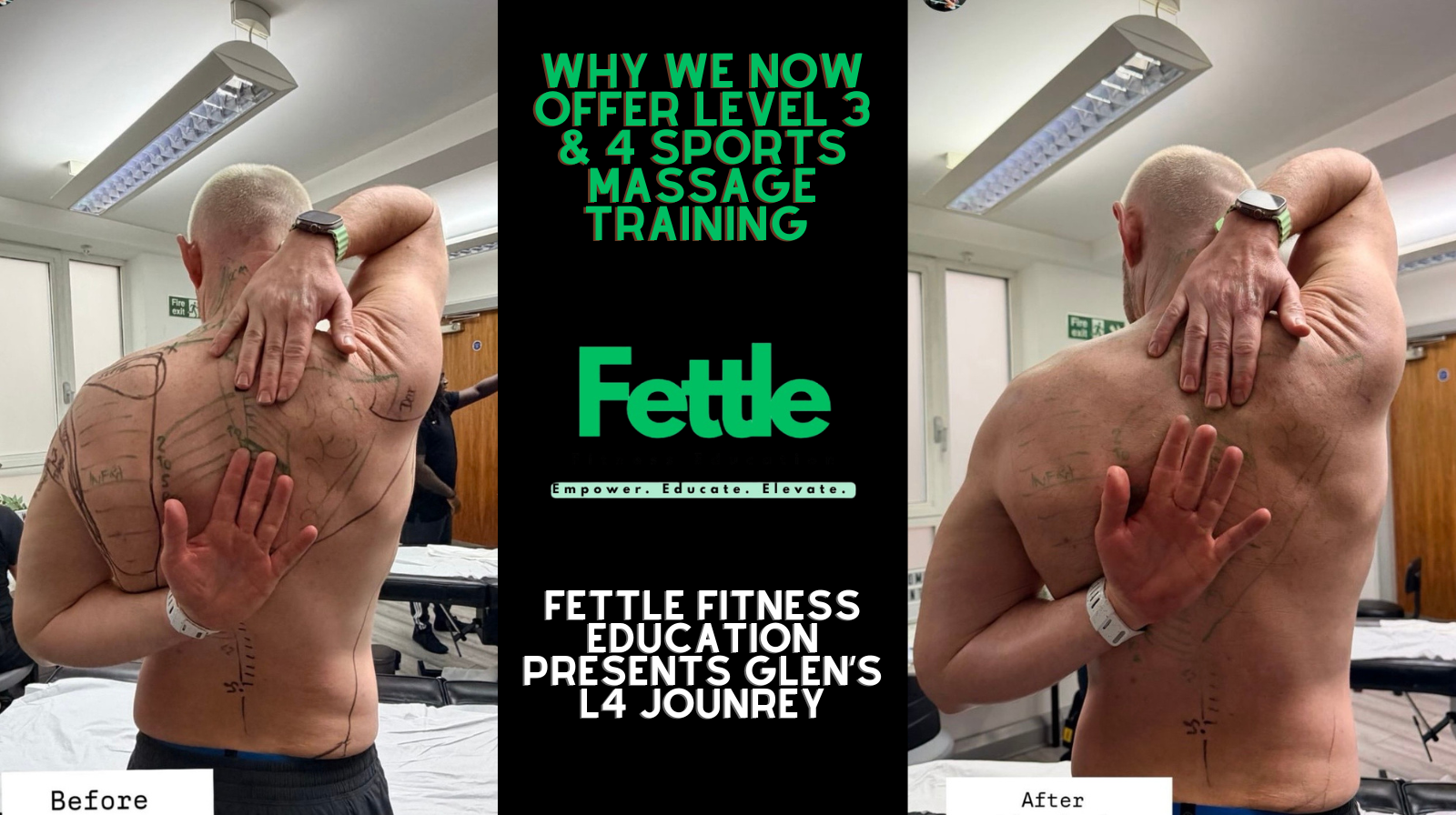 Level 3 and Level 4 sports massage training at Fettle