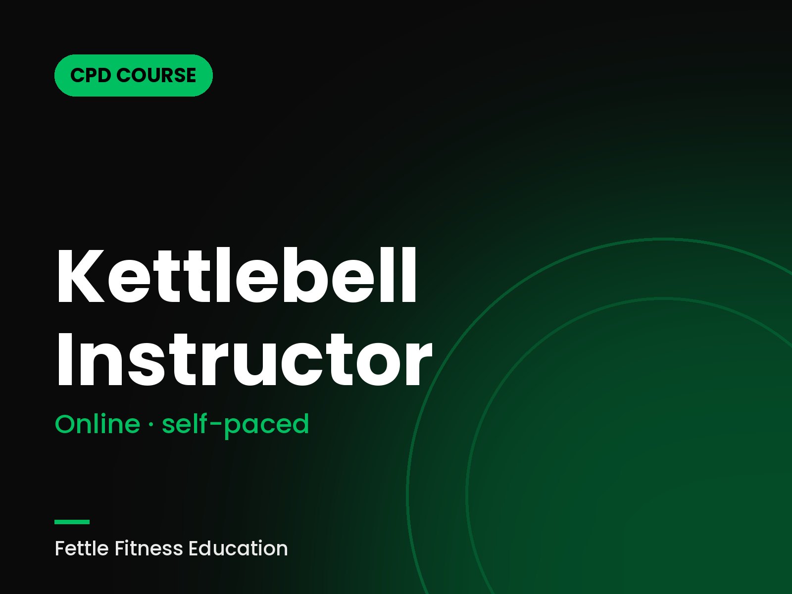 Kettlebell Instructor course online - Fettle Fitness Education