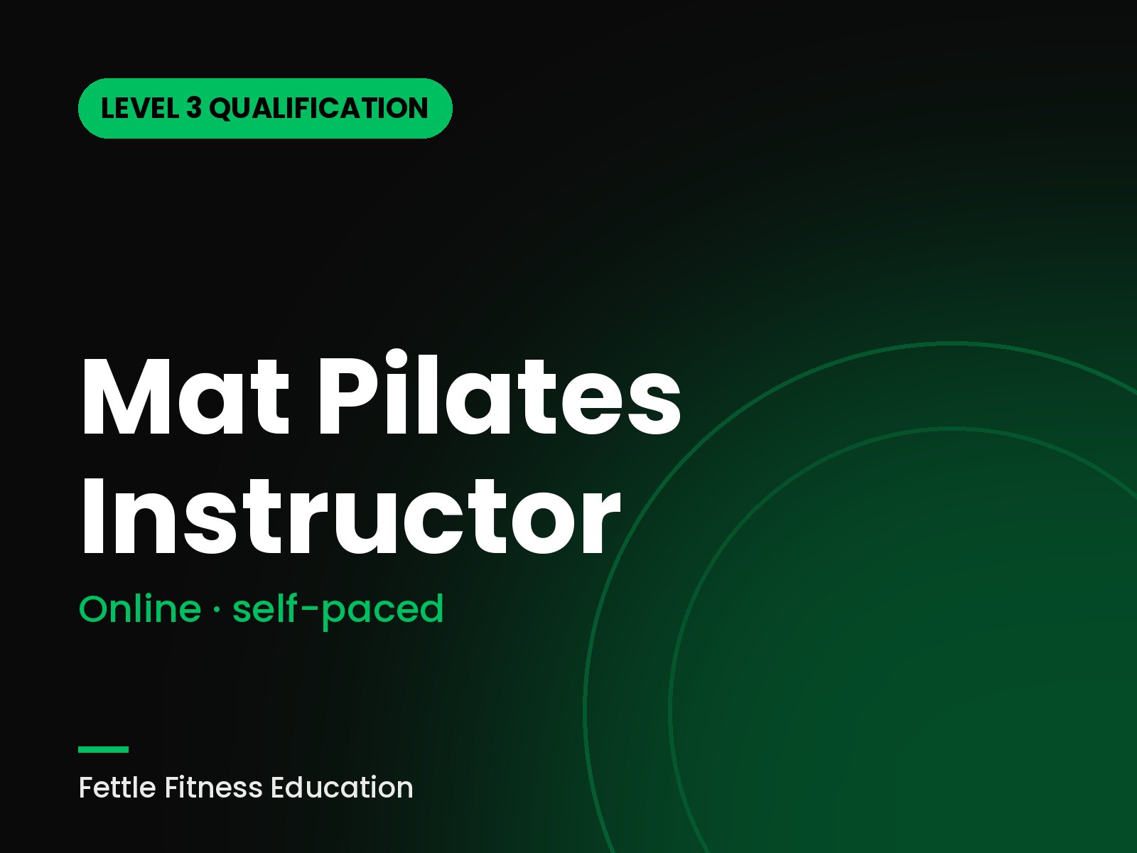 Level 3 Mat Pilates Instructor Training online - Fettle Fitness Education