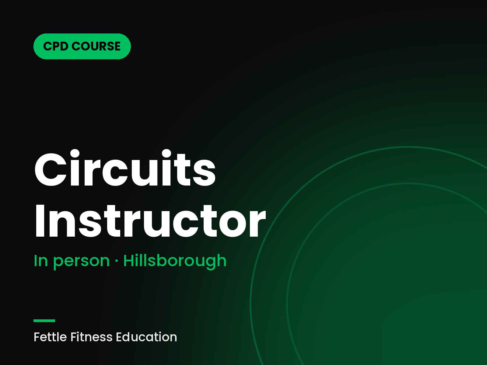 Circuits Instructor course in person - Fettle Fitness Education
