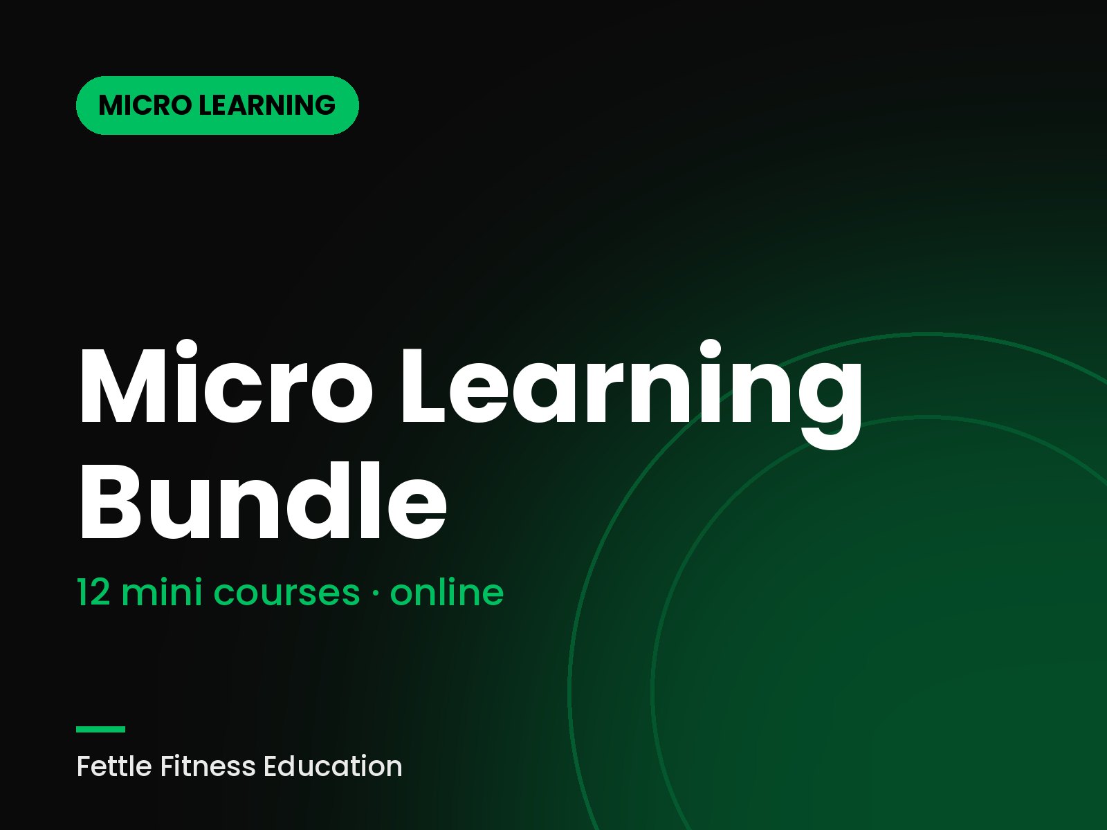 Micro learning course bundle for fitness professionals - Fettle Fitness Education