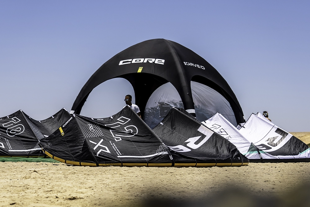 Core kiteboarding Egypt on the islands of the Red Sea during the liveaboard kite safari 