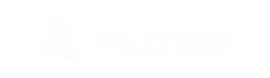 Balthazar logo with stylized layered design element to the left of the text.