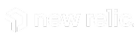 New Relic logo in white on a black background, showing a geometric cube-like icon and lowercase brand name, symbolizing a software analytics and observability platform.