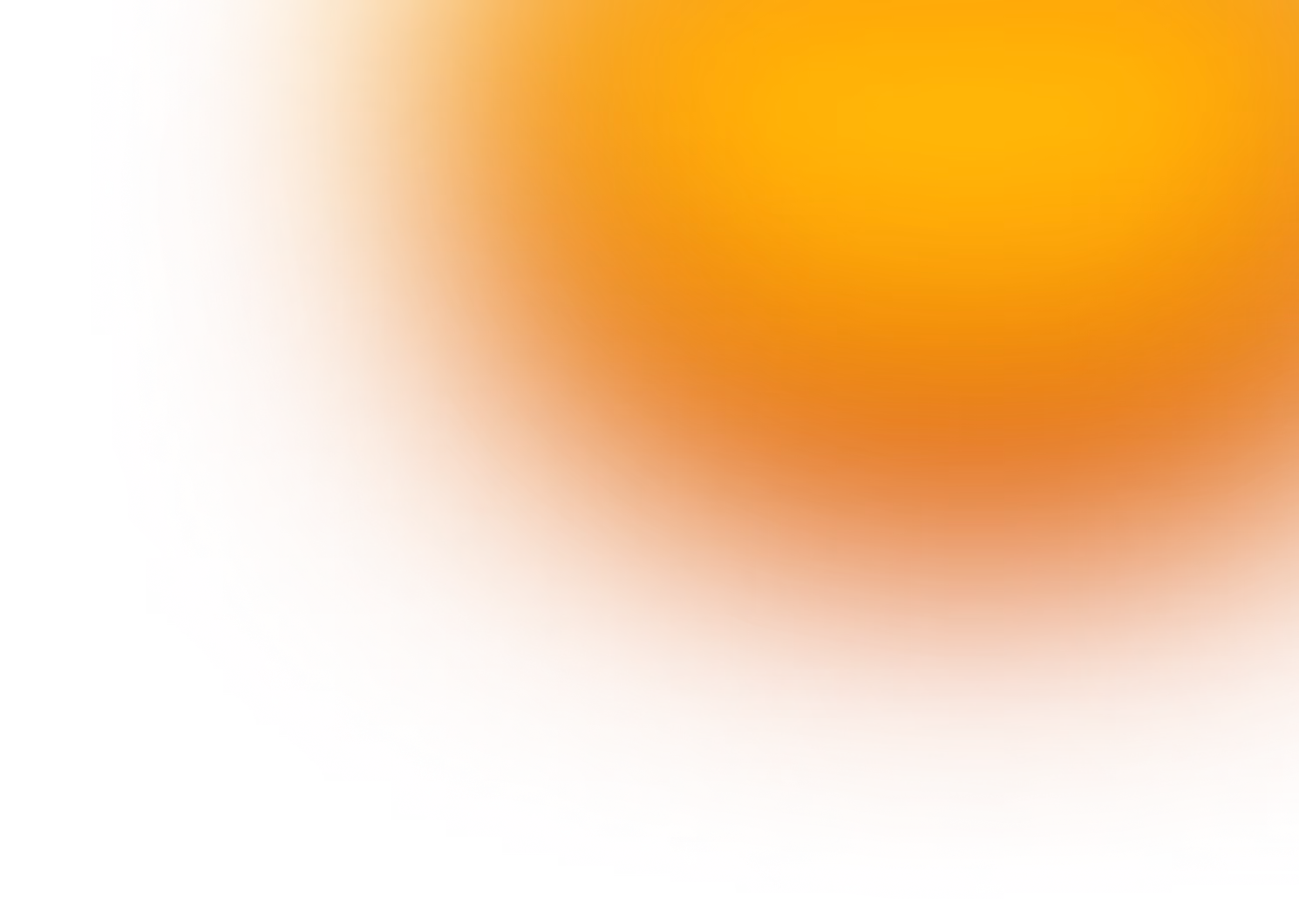 Soft glowing orange and yellow light with a gradient blending into black background.