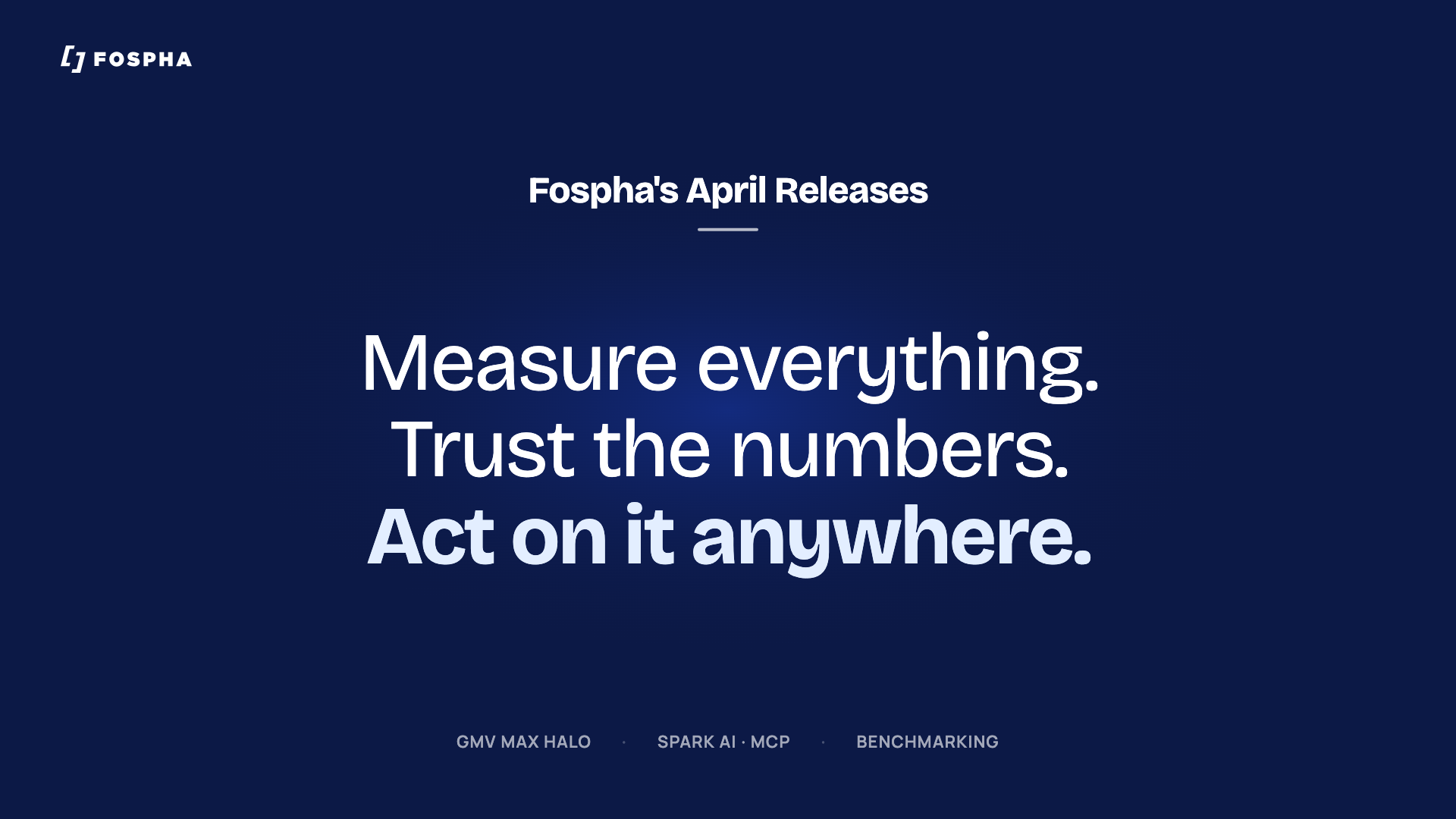 Measure Everything. Trust the Numbers. Act on It Anywhere: Fospha's April Releases