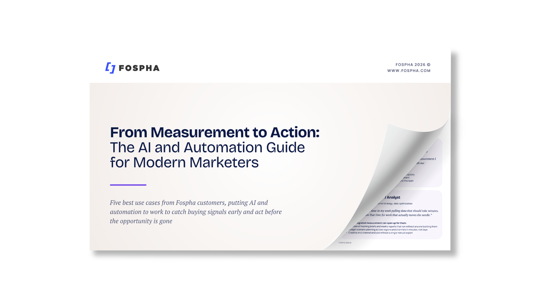 From Measurement to Action: The AI and Automation Guide for Modern Marketers