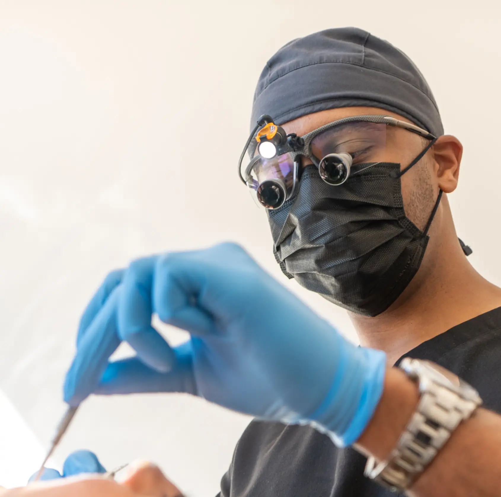 Dr. Smith checking patient