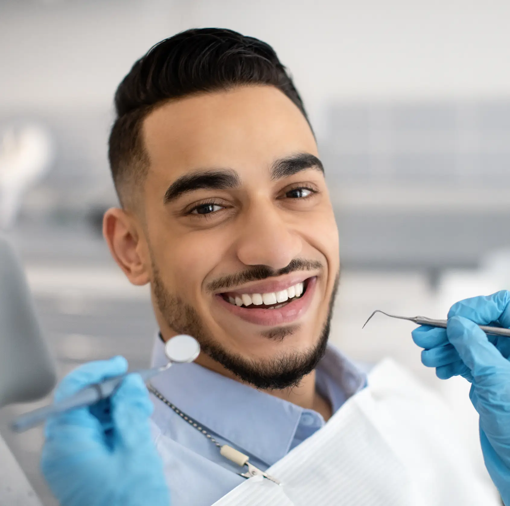 Happy patient at Kenner Dental Company